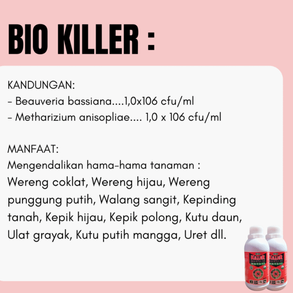 Insektisida Hayati BIO KILLER , obat hama untuk kutu putih, hama wereng dll - Gambar 3