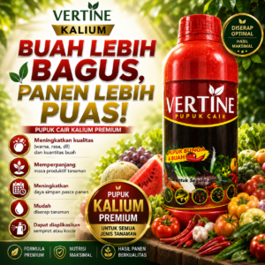 Pupuk Kalium Booster Pembesar Dan Pelebat Buah dan Umbi "Verti-K" 1000ml