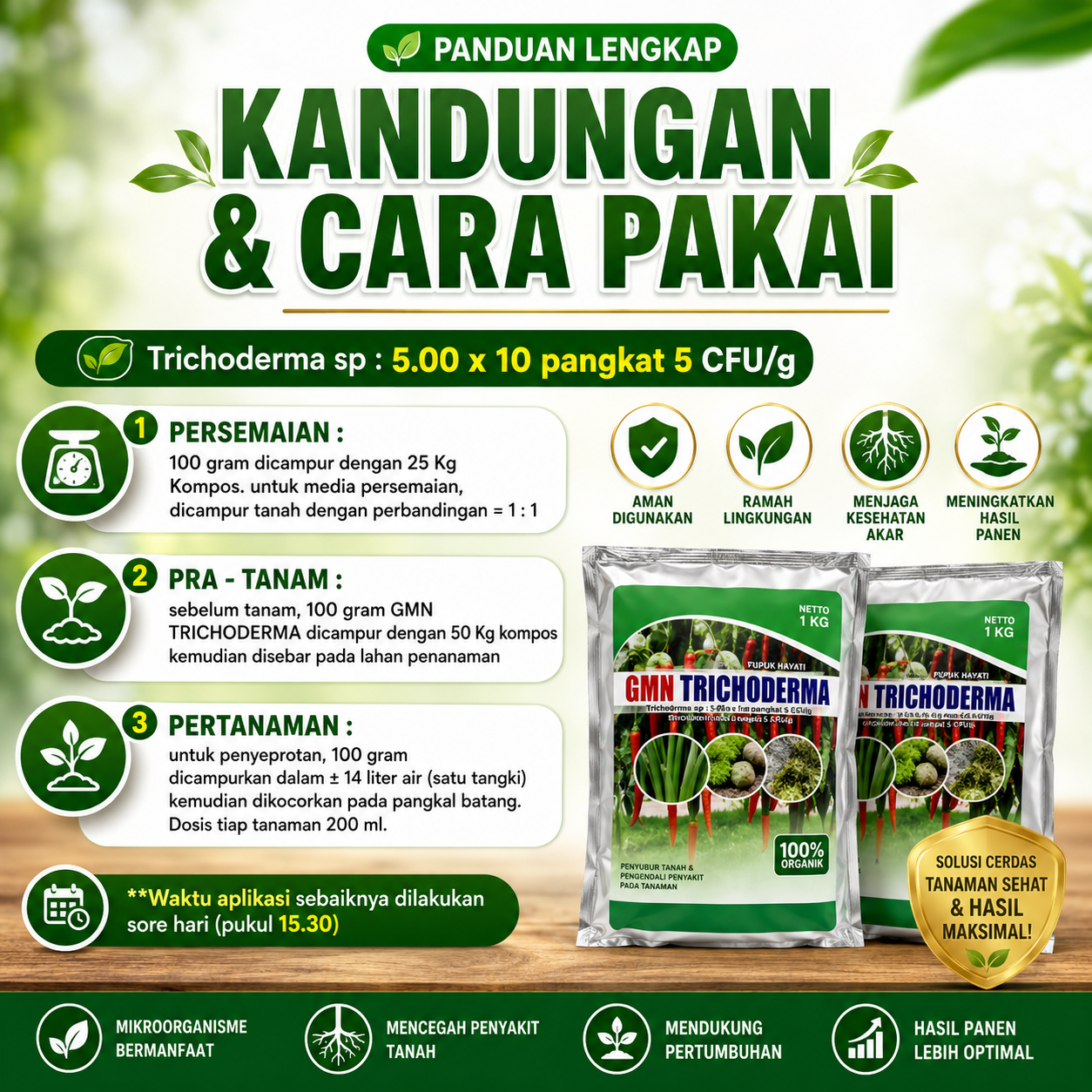 Pupuk Tricoderma untuk mengatasi busuk akar dan buah - Gambar 3