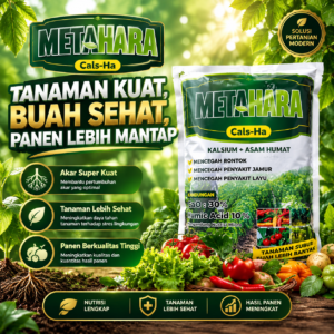 Pupuk kalsium untuk cabe Metahara 1 Kg, Cals Ha plus asam humat untuk meningkatkan hasil panen padi
