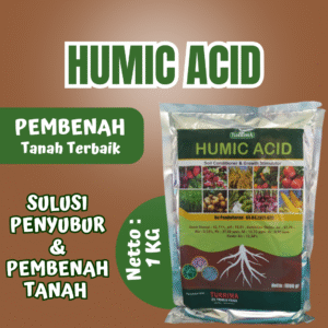 HUMIC ACID Asam Humat 1 kg, Pupuk Lahan Rusak Humic Acid Penyubur Tanah, Pupuk Pembenah Tanah Tanaman