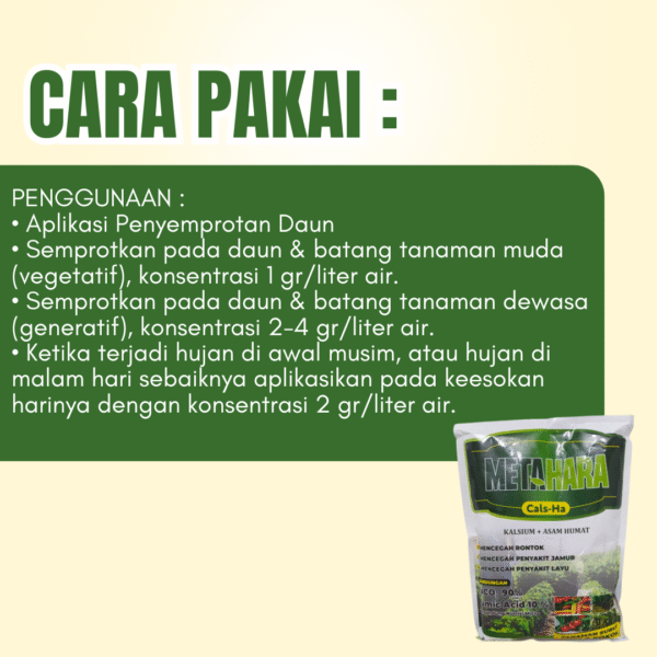 Pupuk kalsium untuk cabe Metahara 1 Kg, Cals Ha plus asam humat untuk meningkatkan hasil panen padi - Gambar 3