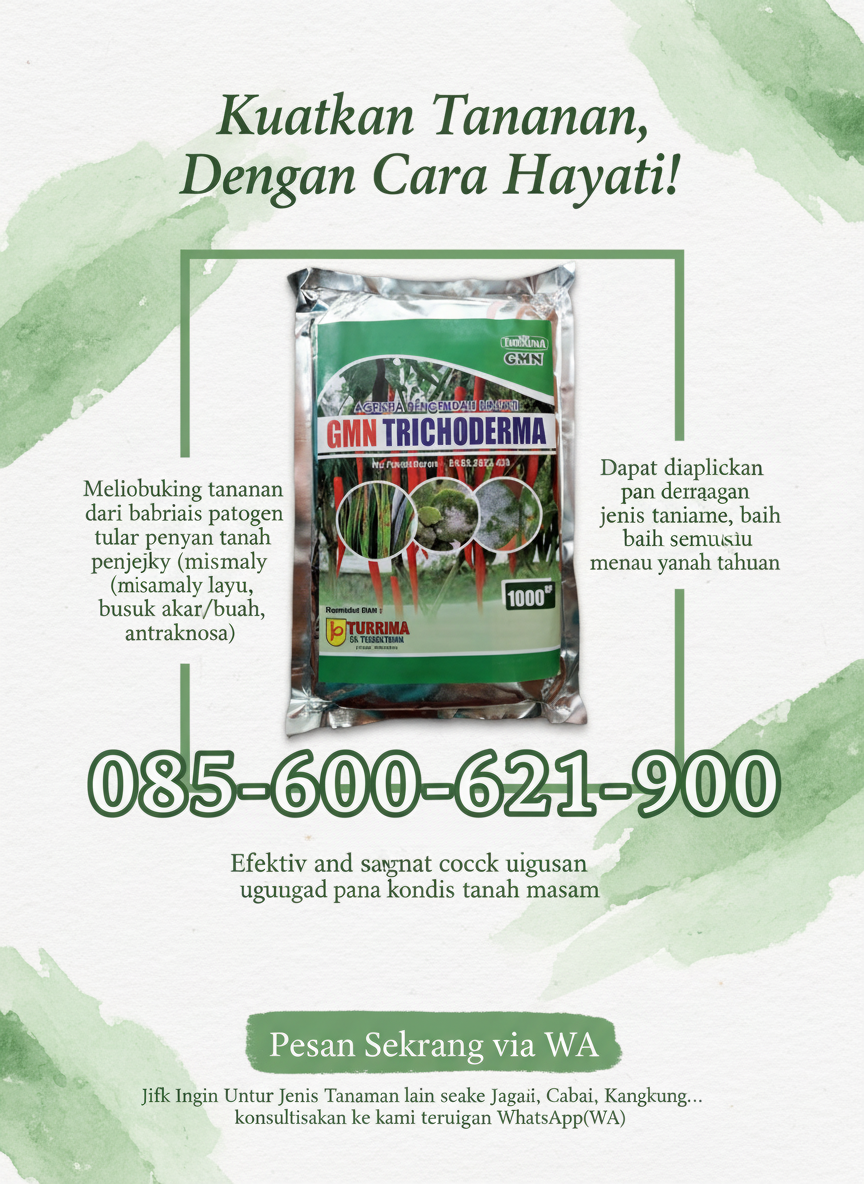 PROMO.085-600-621-900, Harga Tricoderma untuk cabe Bojonegoro, Distributor Tricoderma untuk tanaman Blitar,