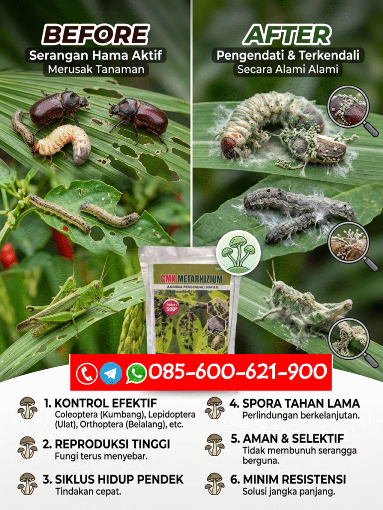 TERBATAS.085-600-621-900, Jual pestisida hayati organik Jember, Harga metarhizium untuk hama tanah Karo,
