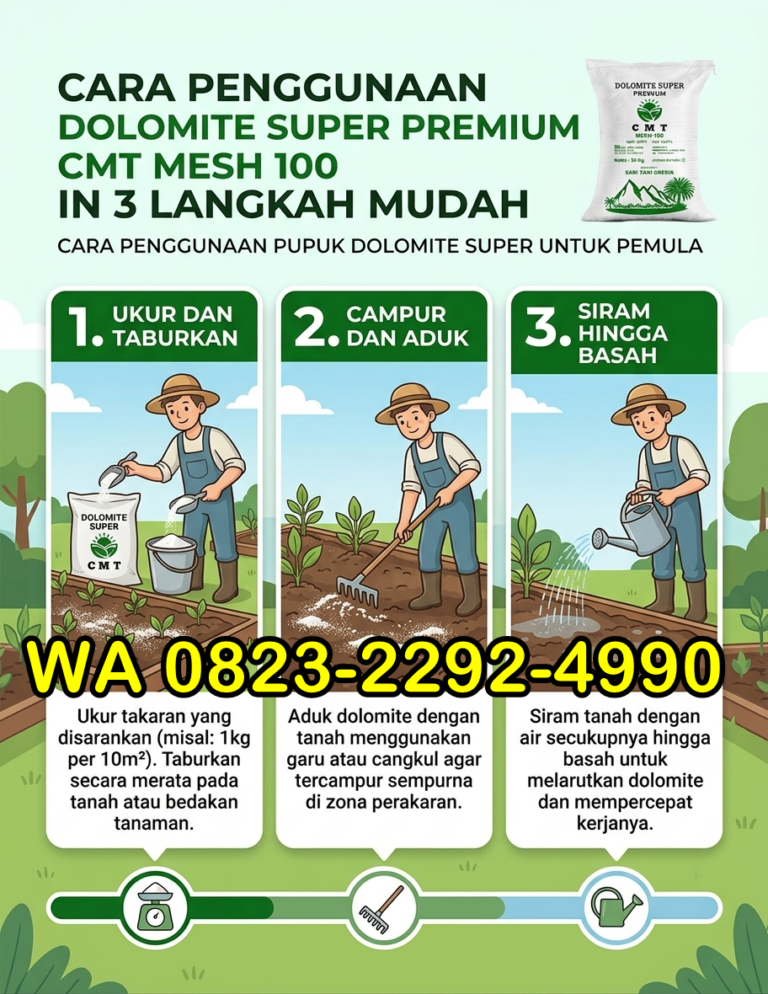 ASLI!!! TELP! 0823-2292-4990, JUAL Pupuk dolomit untuk lada Kota Sungai Penuh, AGEN Dolomit untuk memperbaiki struktur tanah Tanjung Jabung Barat