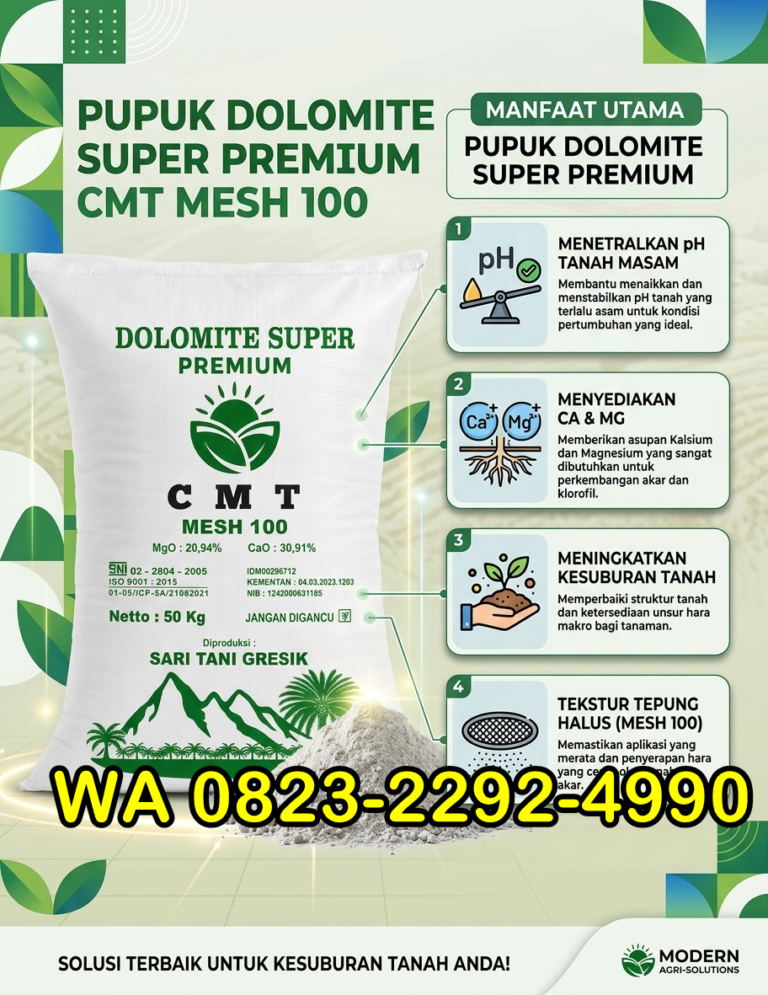 PROMO AMBYAR!!! TELP! 0823-2292-4990, PABRIK Pupuk dolomit untuk alpukat Tanjung Jabung Barat, JUAL Pupuk dolomit untuk jeruk Kota Jambi