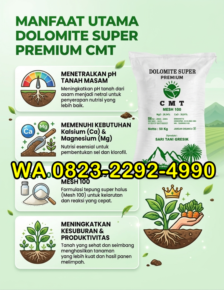 AMPUH!!! TELP! 0823-2292-4990, PRODUSEN Pupuk dolomit untuk kubis Sarolangun, TOKO Pupuk dolomit untuk kentang Kerinci