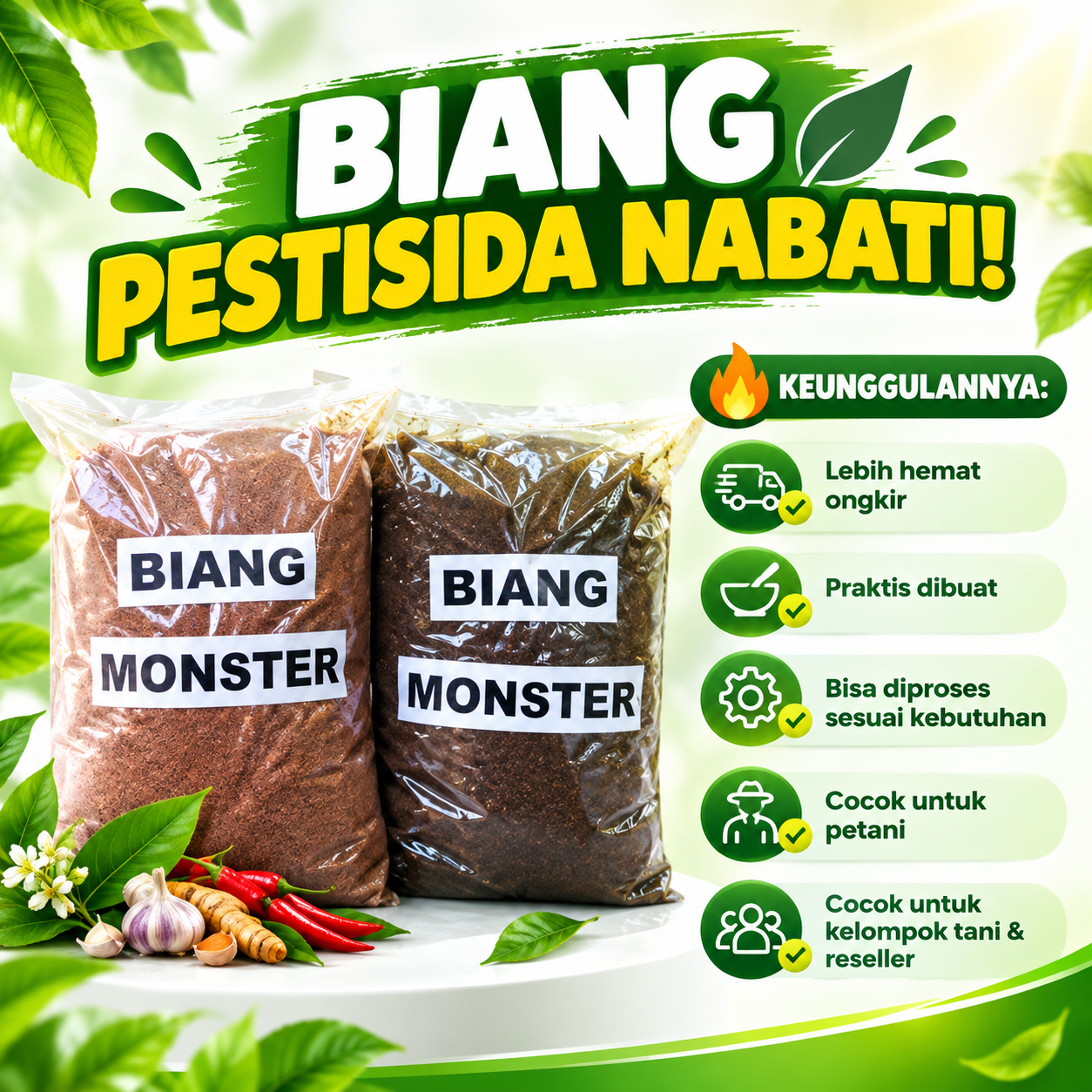 Biang Utama Pesnab, Formula Dasar Pestisida Nabati, Super Biang