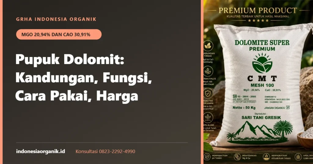 Pupuk dolomit: kandungan, fungsi, cara pakai dan harga