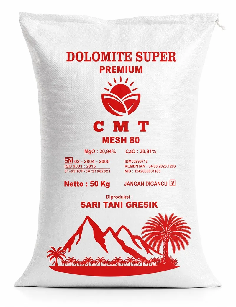 Karung Dolomite Super Premium CMT Mesh 80 50 kg
