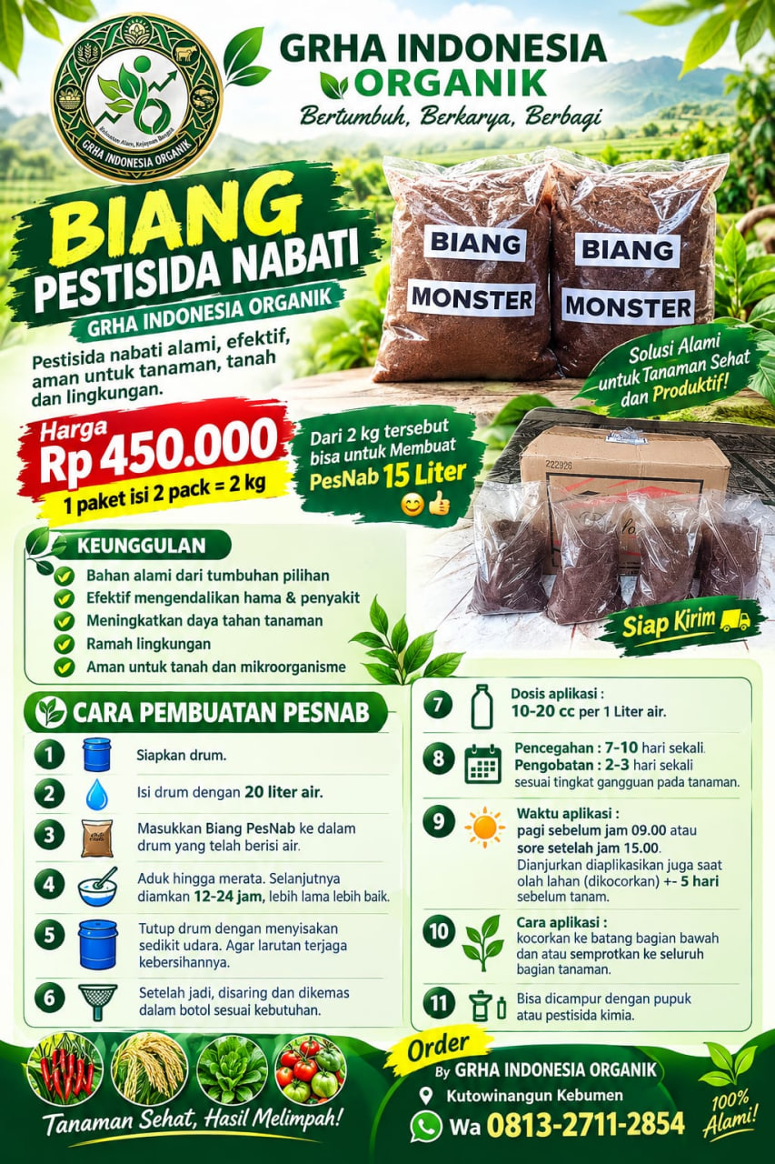 Biang Utama Pesnab, Formula Dasar Pestisida Nabati, Super Biang - Gambar 2
