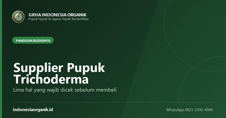 Supplier Pupuk Trichoderma: Cara Memilih dan Memesan yang Tepat